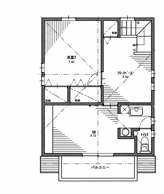 店舗付の住宅の間取り｜ログハウスのフロンティアワールド