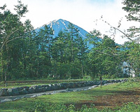 富士の麓にある別荘地